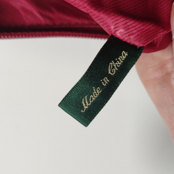 Lauren Ralph Lauren RLL Red and Tan Monogram Mini Hobo Handbag - Picture 8 of 8